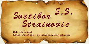 Svetibor Strainović vizit kartica